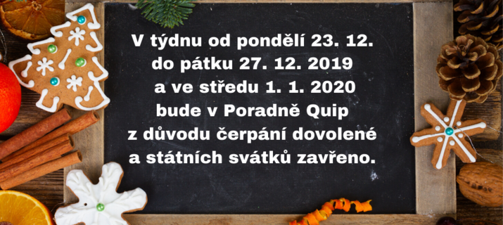 Provozní doba o Vánocích a na Nový rok